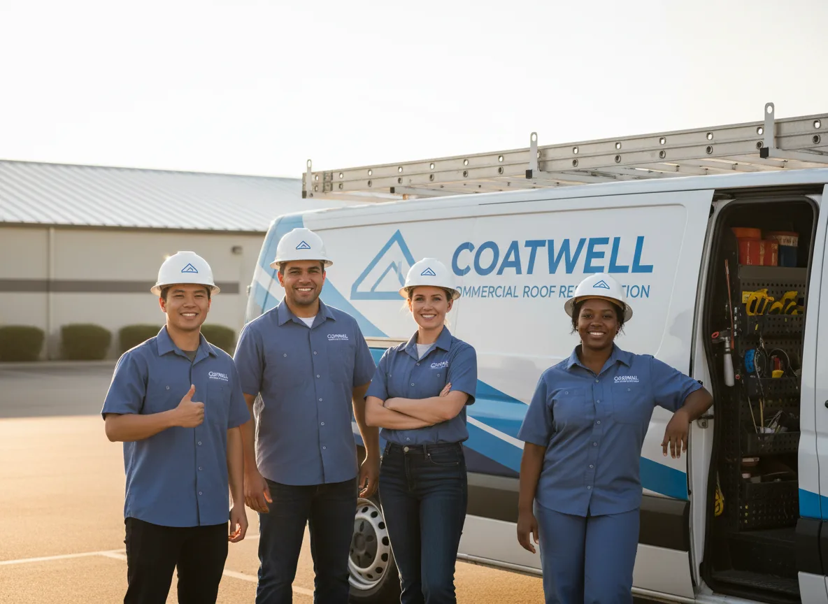 Commercial roof coating company in Evergreen, LA